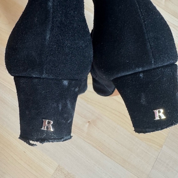 Rouje Black Suede Lace-Up / Zip Boots 41 - Picture 6 of 8